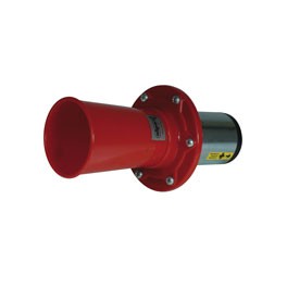 Horn, Klaxon, 12v, red Horn, Klaxon, 12v, red