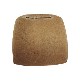 Hair Seat Pad, front seat backrest section, 1974-1976