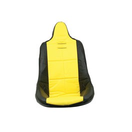 Cover, poly h/back seat, square pattern, yellow, each Cover, poly h/back seat, square pattern, yellow, each