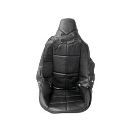 Cover, poly h/back seat, square pattern, black, each Cover, poly h/back seat, square pattern, black, each