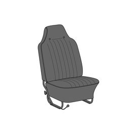 Seat cover set 6 pcs 68-69 US High Back Smooth Combo Seat cover set 6 pcs 68-69 US High Back Smooth Combo