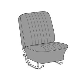 Seat cover set 6 pcs 56-57 12" Insert Combo