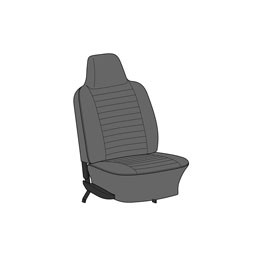 Seat cover set 6 pcs 74-76 US High Back 12" Insert Co