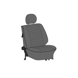 Seat cover set 6 pcs 77-78 12" Insert Combo