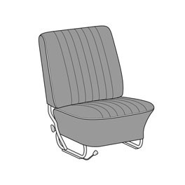 Seat cover set 6 pcs 68-72 Euro spec 12" Insert Combo