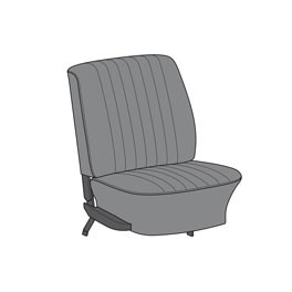 Seat cover set 6 pcs 73 Euro spec 12" Insert Combo Ve