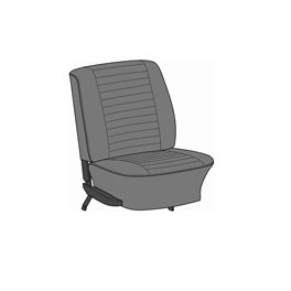 Seat cover set 6 pcs 74-76 Euro spec 12" Insert Combo