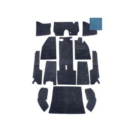 Carpet set, 56-64, blue, RHD