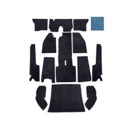 Carpet set, 56-64, blue, LHD