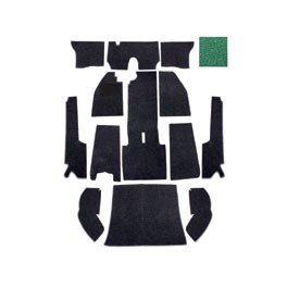 Carpet set, 56-64, green, LHD