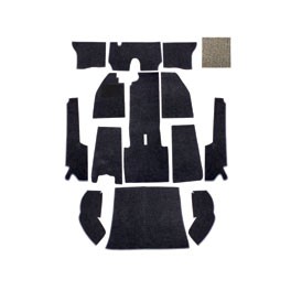 Carpet set,56-64, oatmeal, LHD