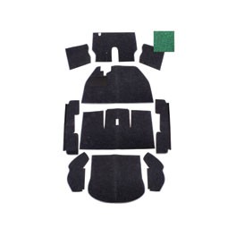 Carpet set,64-68, green, LHD Carpet set,64-68, green, LHD