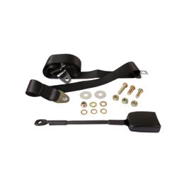 Seat belt static front modern buckle stalk Black Seat belt static front modern buckle stalk Black