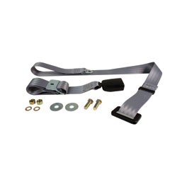 Seat belt, Lap 2 point, Modern buckle, Grey