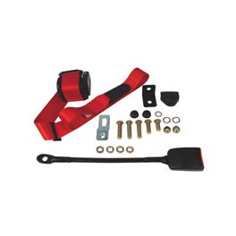 Seat belt, std, front, inertia, red Seat belt, std, front, inertia, red
