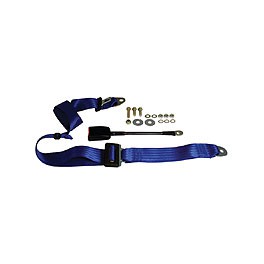 Seat belt static front modern buckle stalk Blue