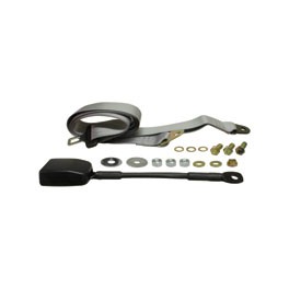 Seat belt static front modern buckle stalk Grey