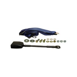 Seat belt static front modern buckle stalk Dark Blue