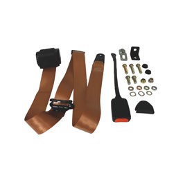 Seat belt, std, front, inertia, tan