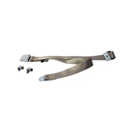 Seat belt, Lap 2 point, Chrome buckle, Ivory