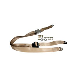 Seat belt static chrome all webbing cream BS std up to12/ Seat belt static chrome all webbing cream BS std up to12/