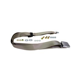 Seat belt static chrome all webbing ivory BS std up to71 Seat belt static chrome all webbing ivory BS std up to71