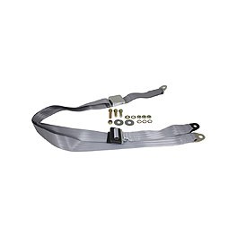 Seat belt static chrome all webbing grey BS std up to12/71 ONLY Seat belt static chrome all webbing grey BS std up to12/71 ONLY