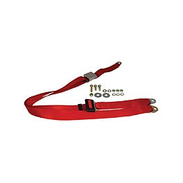 Seat belt static chrome all webbing red BS std up to12/71 ONLY Seat belt static chrome all webbing red BS std up to12/71 ONLY