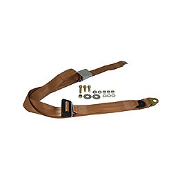 Seat belt static chrome all webbing tan BS std up to12/71 ONLY Seat belt static chrome all webbing tan BS std up to12/71 ONLY