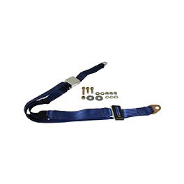 Seat belt static chrome all webbing DBlue BS std up to12/71 ONLY Seat belt static chrome all webbing DBlue BS std up to12/71 ONLY