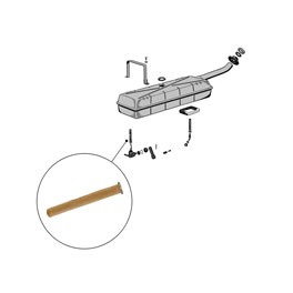 Filter, fuel tank exit tube