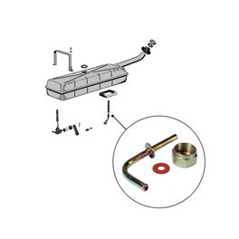 Fuel tank tube kit (no filter) T1 &  T2 up to74 (Carb models)