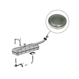 Fuel cap, T2 56-67, T1 Repro tank, 60mm