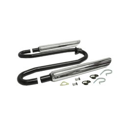 Exhaust, Bugpack Street Tubes, Silencer only, Chrome Exhaust, Bugpack Street Tubes, Silencer only, Chrome