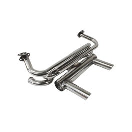 2 Tip GT exhaust Stainless Steel, T1