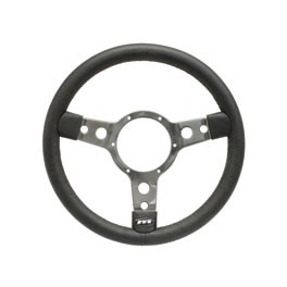 Steering Wheel 13" Black Mountney Traditional Polished