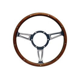 Steering Wheel 13" Classic Wood Rim Mountney Traditional