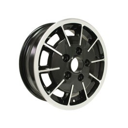 Wheel, SSP Gas Burner, Black & polished 5/130 5.5x15  ET45