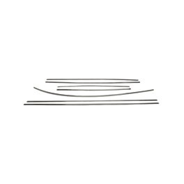 Trim set 7 piece Narrow T1 8/66-7/67 Stainless Steel Trim set 7 piece Narrow T1 8/66-7/67 Stainless Steel