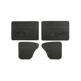 Door Panel Set, budget, black w/both pockets -64 Set4