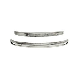 Bumpers, Euro Style, T1 75-79, Stainless Steel, Pair