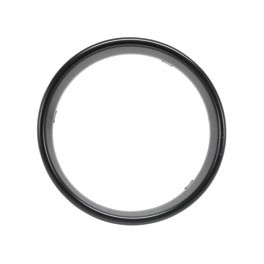 Speedo trim ring, black, t1 72-79