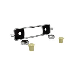 Faceplate, for Retro Stereo, T1 58-67 Sapphire, Black/Chrome Faceplate, for Retro Stereo, T1 58-67 Sapphire, Black/Chrome