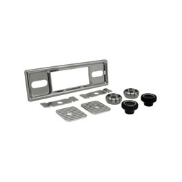 Faceplate For Retro Radio, Std DIN fitment, Becker Chrome Faceplate For Retro Radio, Std DIN fitment, Becker Chrome