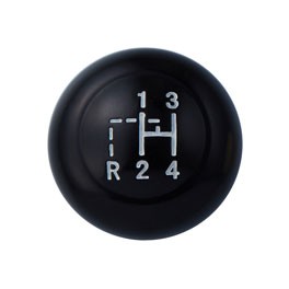 Gear Knob, Stock with Shift Pattern, 7mm, T1 61-67, Black