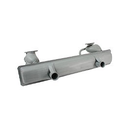 Exhaust Silencer 1.3 74-75 AR engine twin hot spot repro