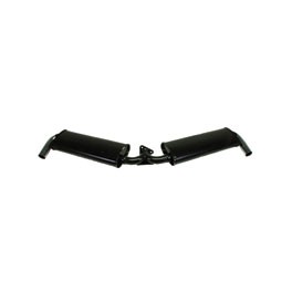 Silencer,TQP, Black with Chrome Tips for Bugpack header