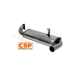 CSP Single Quiet Pack, T1, Silencer, S/Steel, 1 3/8"