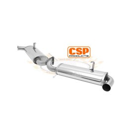 CSP Dual Quiet Pack, T1, Silencer, S/Steel, 1 3/8"