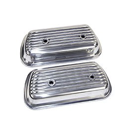 Rocker covers, alloy, bolt-on PAIR with hardware